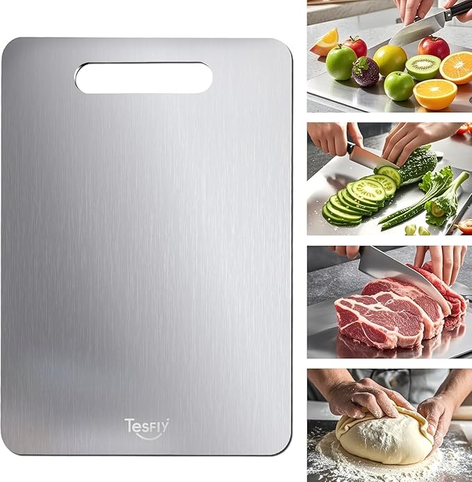 Cutting Boards For Kitchen,Easy to clean, Double-sided food-grade Cutting Board For Cutting Meats, Fruits And Vegetables 12.33 * 8.93