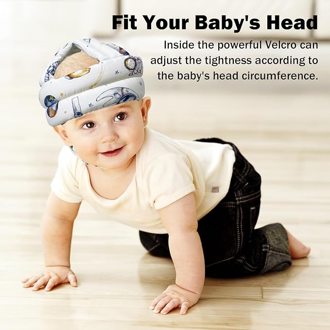 Baby Head Protector Baby Helmet for Crawling Walking, No Bumps Safety Head Adjustable Protective Cap for Walking, Playing (Style 5)