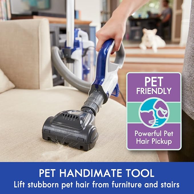 Kenmore DU5080 Bagless Upright Vacuum Lift Cleaner 2-Motor Power Suction with HEPA Filter, 3-in-1 Combination Tool, Pet Handi-Mate for Carpet, Hard Floor, 2 Liters, Navy | 2-Motor Power Suction, HEPA Filter, 3-in-1 Combination Tool, Pet Handi-Mate, For...