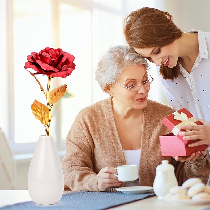 Tmacker Gifts for Mom Wife Grandma Stepmom Mothers Day from Daughter Son, Mothers Day Mom Gifts Artificial Rose Flowers on Christmas Valentine Birthday Anniversary