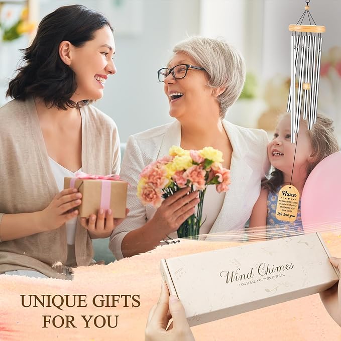 Nana Gifts, Nana Mothers Day Birthday Gifts, Nana Wind Chimes, Best Nanas Gift Ideas, Christmas Idea for Grandma, Granny
