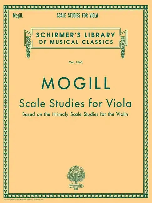 Scale Studies for Viola: Schirmer Library of Classics Volume 1860 Viola Method - Paperback