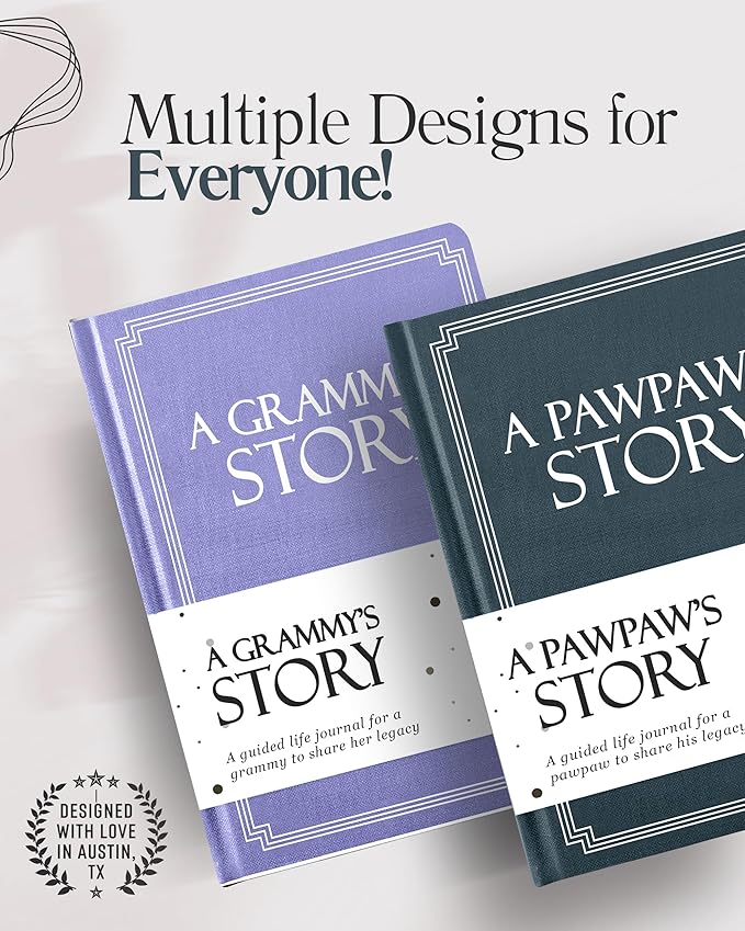 Pawpaw's Life Story Journal (Hardcover): A Meaningful Keepsake for Pawpaw to Share His Journey and Memories, Book Includes 250+ Prompt, Sentimental Gift for Father's Day, Birthday & Christmas