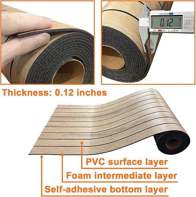 YLL YLL PVC Slat Wall Panel Peel and Stick 236"x 15.7" Faux Oak Grain Wood Slat Panel Self-Adhesive Wallpaper Soundproof 3D Wall Panels