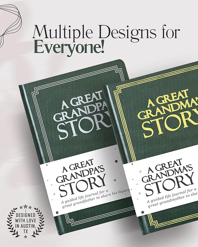 Great Grandma's Life Story Journal (Hardcover): A Meaningful Keepsake for Great Grandma to Share Her Journey & Memories, Book Includes 250+ Prompts, Great Gifts for Mother's Day, Birthday & Christmas