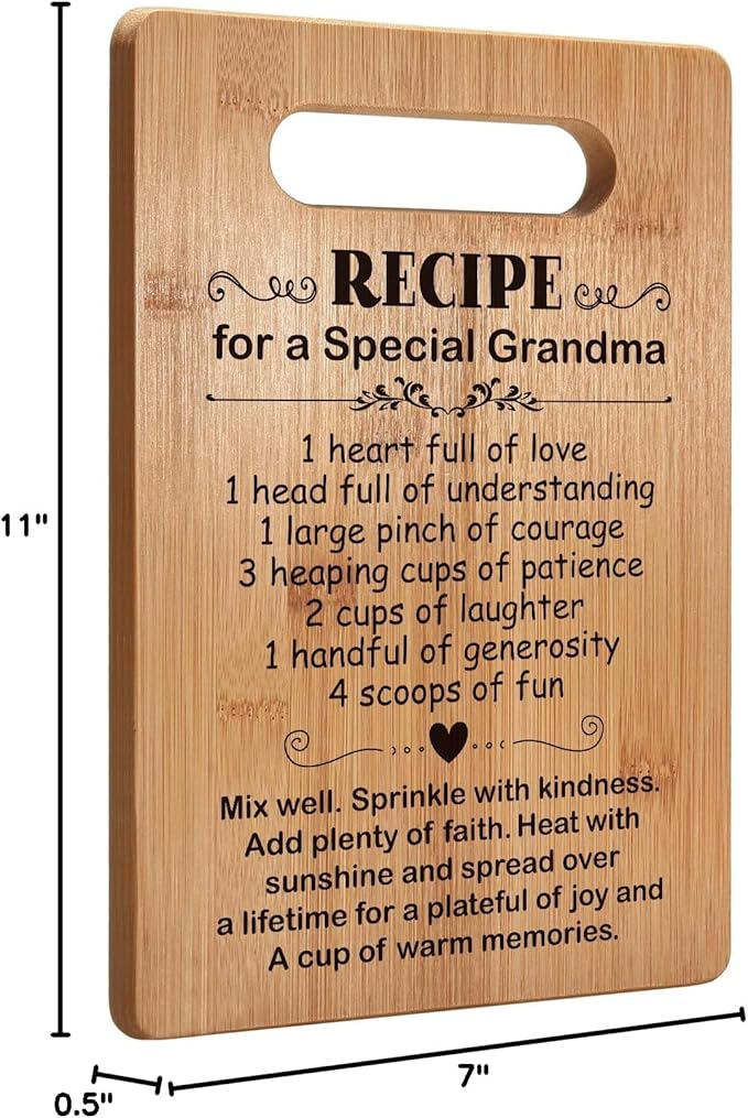 Popular Gifts for Grandma, Gifts for Grandmother Mothers Day Christmas Birthday, Cutting Board Gift for Grandma, Cute Grandma Gifts from Grandchild