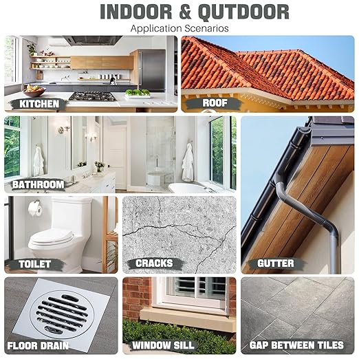 NYBQ Waterproof Sealant Coating 282oz,Transparent Invisible Waterproof Agent, Super Strong Anti-Leakage Polyurethane Coating for Bathroom, Roofs, Kitchen, Patio, Walls, Indoor & Outdoor