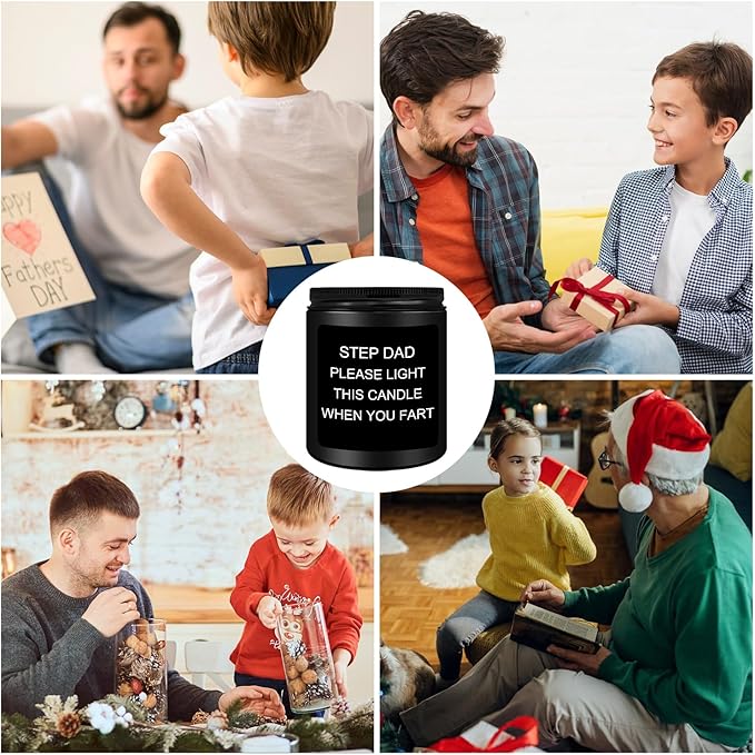 Homsolver Gifts for Step Dad, Fathers Day Birthday Christmas Bonus Dad Gift from Stepdaughter Stepson - Funny Best Stepfather Presents