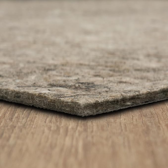 Mohawk Home Non Slip Rug Pad 4' x 6' - 1/2" Thick Felt + Latex Rubber Gripper - Dual Surface Cushion for Hardwood, Carpet, Tile Floors, Made in USA