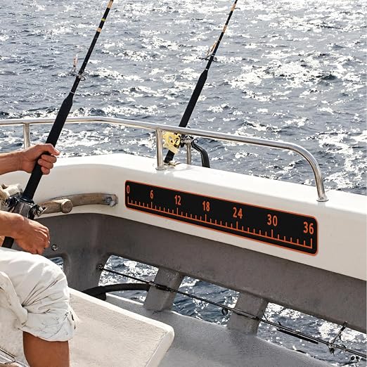 HZshark EVA Foam Fish Measuring Board, Fish Ruler with 3M Self-Adhesive Backing, 36" Fishing Tape Measure for Boats Sailboats Yachts Kayaks