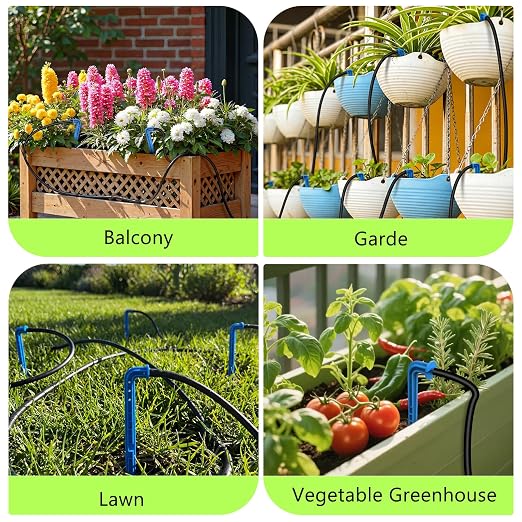 Solar Drip Irrigation System, Auto Plant Waterer for 30 Pots | 8W Solar Powered DIY Watering Device with 22 Timer Modes, HD LED Display, Anti-Siphon, Outdoor Garden Greenhouse