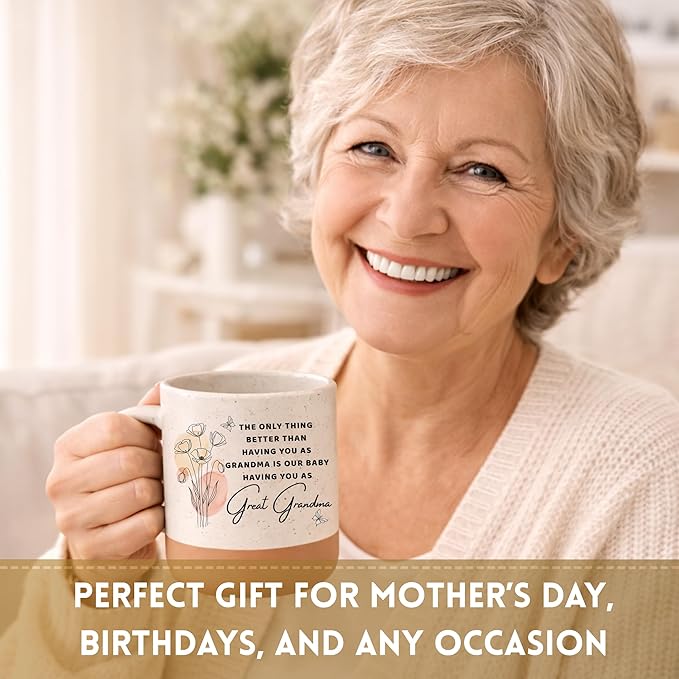 Mothers Day Gifts for Great Grandma, Great Grandma Coffee Mug 13oz, Sentimental Mothers Day Gift for Her, Great Grandmother Gifts