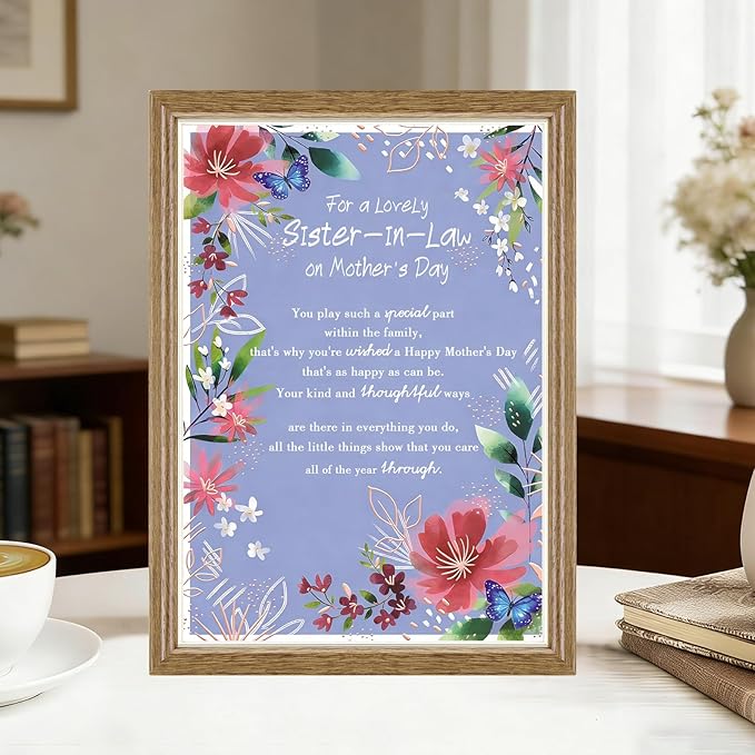 Happy Mothers Day Card Gifts for Sister in Law, Sister-in-Law Mother's Day Card, Mothers Day Gift Ideas