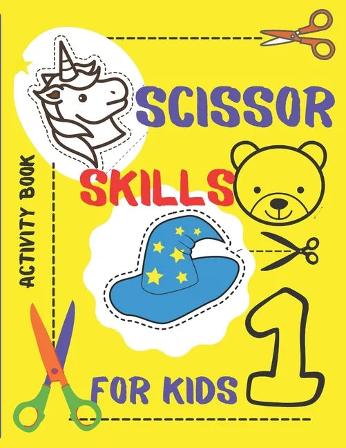 ACTIVITY BOOK: Age 3 to 5 years.Practice of cutting for children with scissors.Children 3,4,5 years old.Animals. Figures. Numbers. - Paperback