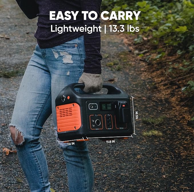 Jackery Solar Generator Explorer 500, 518Wh Portable Power Station Mobile Lithium Battery Pack with 1xSolarSaga 100 for RV Road Trip Camping, Outdoor Adventure