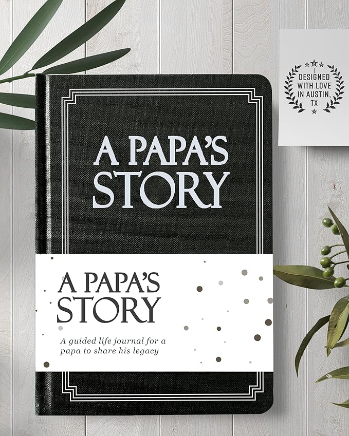 Papa's Life Story Journal (Hardcover): A Meaningful Keepsake for Papa to Share His Journey and Memories, Book Includes 250+ Prompt Questions, Sentimental Gifts for Father's Day, Birthday & Christmas