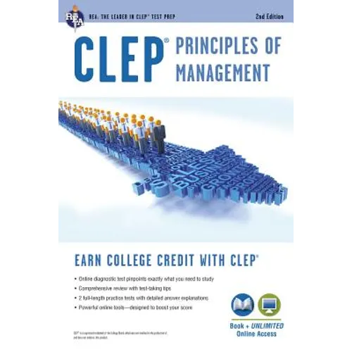 Clep(r) Principles of Management Book + Online - Paperback