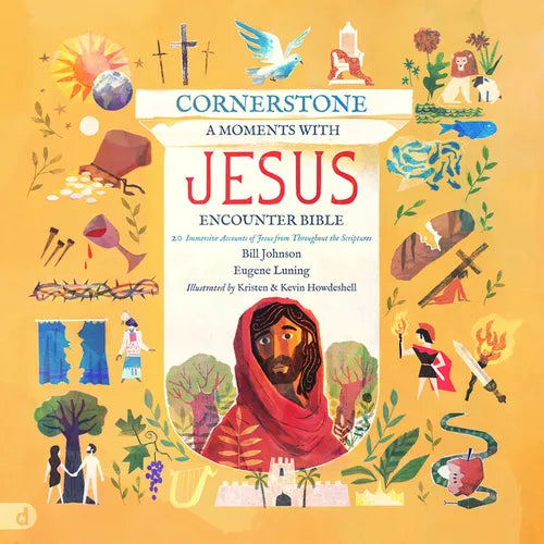 Cornerstone: A Moments with Jesus Encounter Bible: 20 Immersive Accounts of Jesus from Throughout the Scriptures - Hardcover