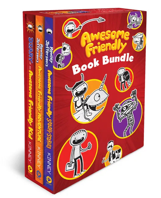 Awesome Friendly 3-Book Hardcover Gift Set: Diary of an Awesome Friendly Kid, Rowley Jefferson's Awesome Friendly Adventure, and Rowley Jefferson's Aw - Hardcover