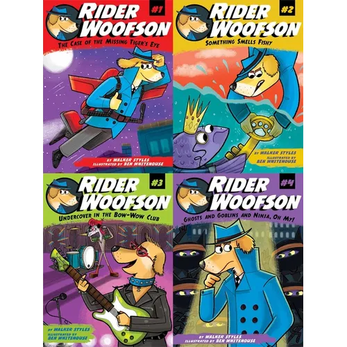 The Rider Woofson Collected Set: The Case of the Missing Tiger's Eye; Something Smells Fishy; Undercover in the Bow-Wow Club; Ghosts and Goblins and N - Boxed Set