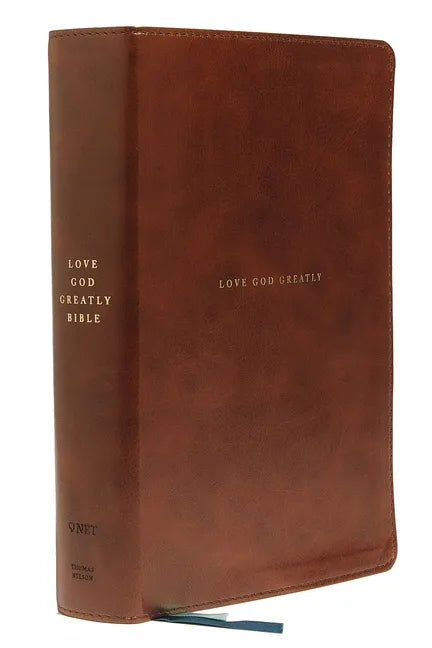 Net, Love God Greatly Bible, Leathersoft, Brown, Comfort Print: Holy Bible - Imitation Leather