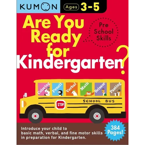 Kumon Are You Ready for Kindergarten Preschool Skills - Paperback