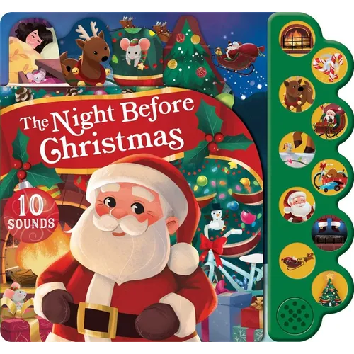 The Night Before Christmas 10-Button Sound Book - Board Book