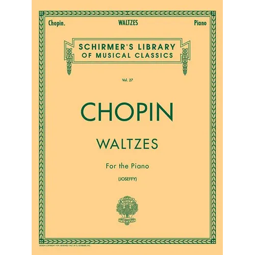 Valses: Schirmer Library of Classics Volume 27 Piano Solo - Paperback