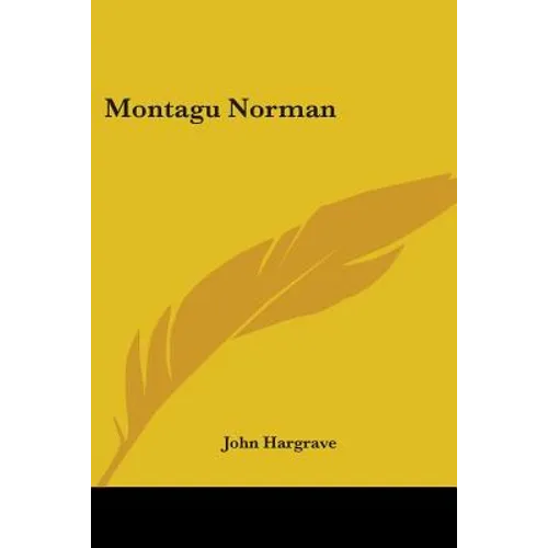 Montagu Norman - Paperback