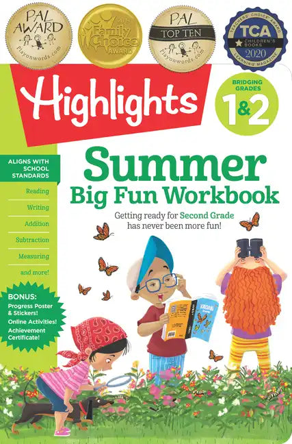 Summer Big Fun Workbook Bridging Grades 1 & 2: Summer Before Second Grade Prep Workbook for Spelling, Reading Comprehension, Language Arts and More - Paperback
