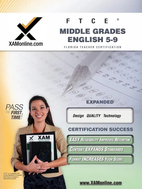 FTCE Middle Grades English 5-9 Teacher Certification Test Prep Study Guide - Paperback