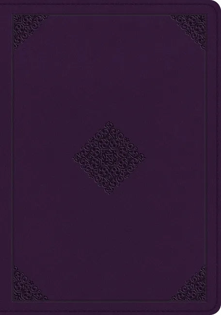 ESV Single Column Journaling Bible, Large Print (Trutone, Lavender, Ornament Design) - Imitation Leather