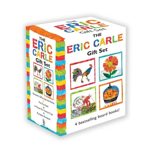 The Eric Carle Gift Set (Boxed Set): The Tiny Seed; Pancakes, Pancakes!; A House for Hermit Crab; Rooster's Off to See the World - Board Book