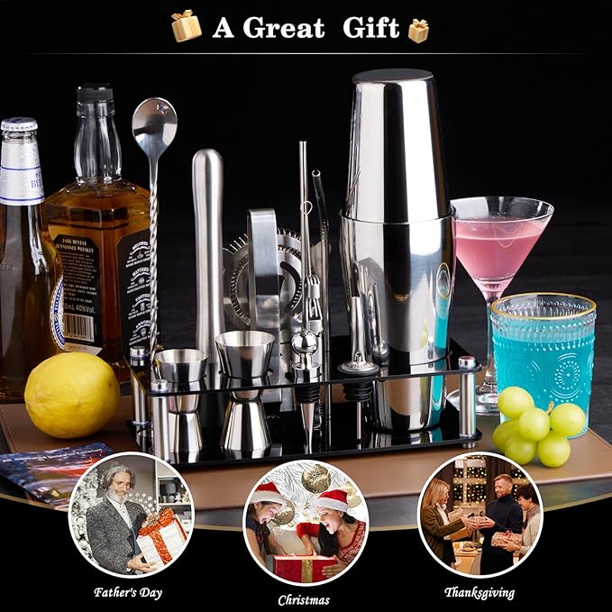 Premium cocktail tools and glassware for home bar