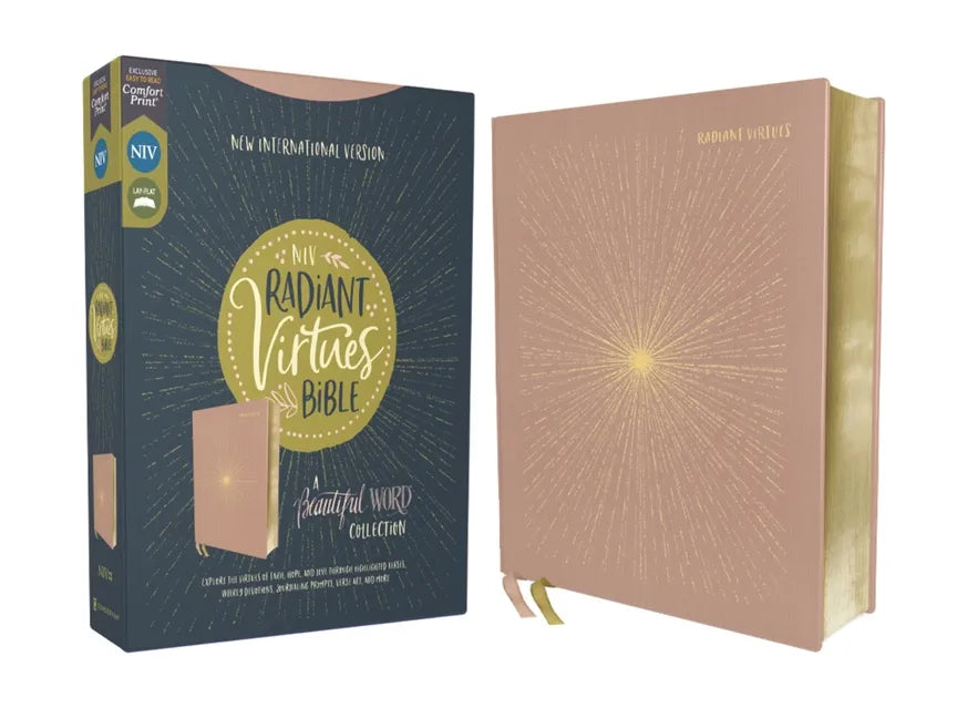 Niv, Radiant Virtues Bible: A Beautiful Word Collection, Cloth Over Board, Pink, Red Letter, Comfort Print: Explore the Virtues of Faith, Hope, and Lo - Hardcover