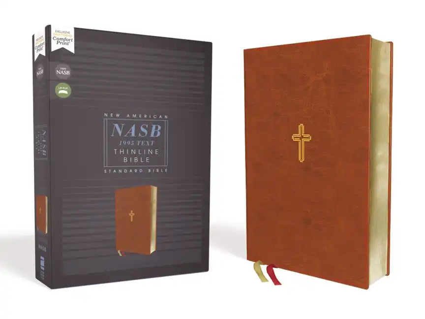 Nasb, Thinline Bible, Leathersoft, Brown, Red Letter Edition, 1995 Text, Comfort Print - Imitation Leather