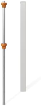 WamBam 5ft White Vinyl Finishing Post