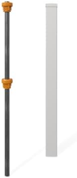 WamBam 4ft White Vinyl Finishing Post