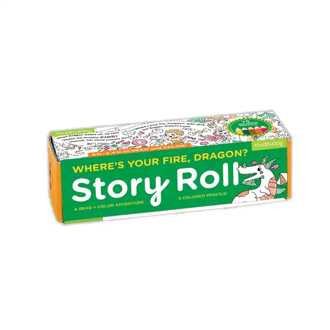 Where's Your Fire, Dragon? Story Roll for Coloring