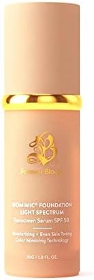 Forever Bloom Bio Mimic Foundation Light Spectrum SPF50 hydrates, conceals and evens tone with a lightweight, anti-aging finish for mature, sensitive skin—perfect for gym, sports or dance