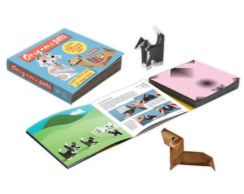Origami Pets: Paper Block Plus 64-Page Book - Paperback
