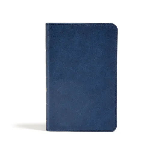 CSB Personal Size Bible, Navy Leathertouch - Imitation Leather