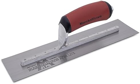 MARSHALLTOWN High Carbon Steel Finishing Trowel, 4 1/2 x 11 Inch Concrete, Masonry and Drywall Finishing Tool, Made in the USA, MXS1D