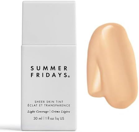 Summer Fridays Sheer Skin Tint, Lightweight Face Makeup, Shade 1 (1 Oz)