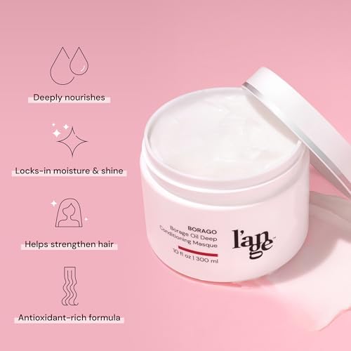 L'ANGE HAIR Borago Deep Conditioning Hair Mask for Damaged Hair, 10 oz