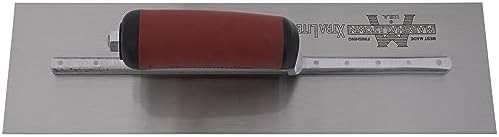 MARSHALLTOWN Finishing Trowels, DuraSoft Handle Material, 356mm Length, 114mm Width, Curved Handle Style, High Carbon Steel Blade, Made in The USA, MXS65D