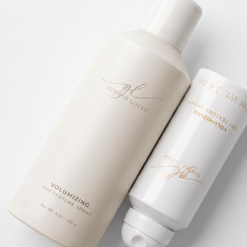 Goldie Locks Volumizing Texture Spray - Instant Volume and Lift - Invisible Matte Finish - Flexible Hold - Safe for Extensions & Color-Treated Hair - Protein-Free - 8 fl oz