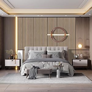 Peel and Stick Wood Slat Wallpaper - 17.5" x 1000" Self-Adhesive Wood Panel for Walls Easy DIY Wall Decor Brown Faux Wood Contact Paper Removable Wall Covering for Bedroom, Living Room, Office