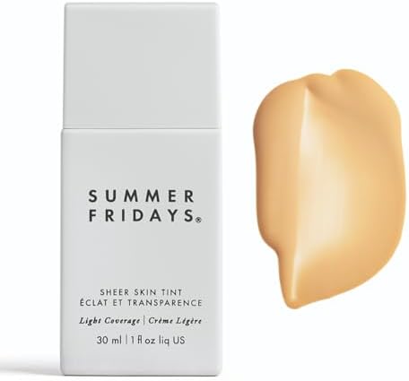 Summer Fridays Sheer Skin Tint, Lightweight Face Makeup, Shade 3 (1 Oz)