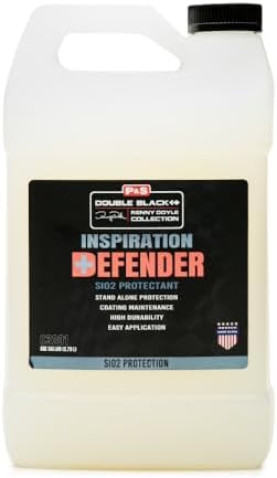 P & S Professional Detail Products Defender SiO2 Protectant Coating Topper & Standalone Sealant High-Gloss, Slick Finish Easy Spray & Wipe Renny Doyle Double Black - 1 Gallon